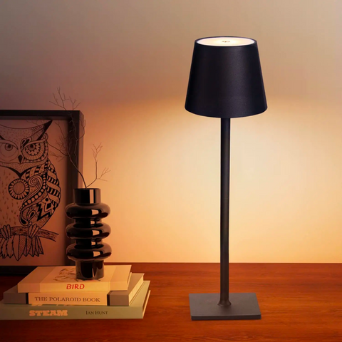 Portable Rechargeable LED Table Lamp with Dimmable Lighting and Cordless Design