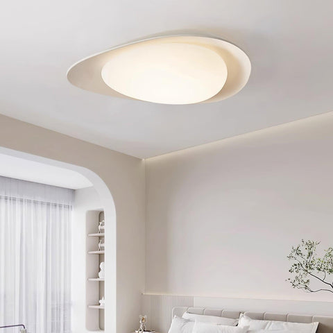 Pebble-Shaped Flush Mount Ceiling Light for Bedroom and Dining Room