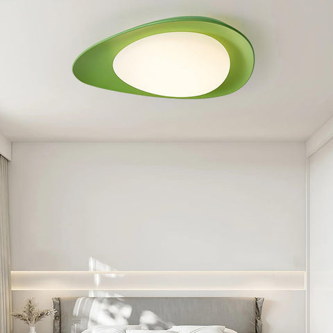 Pebble-Shaped Flush Mount Ceiling Light for Bedroom and Dining Room
