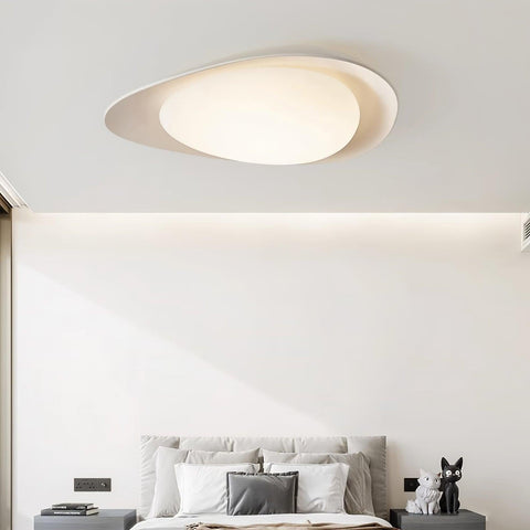 Pebble-Shaped Flush Mount Ceiling Light for Bedroom and Dining Room