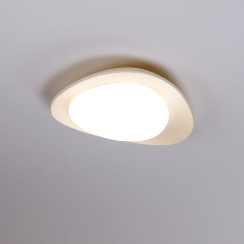 Pebble-Shaped Flush Mount Ceiling Light for Bedroom and Dining Room