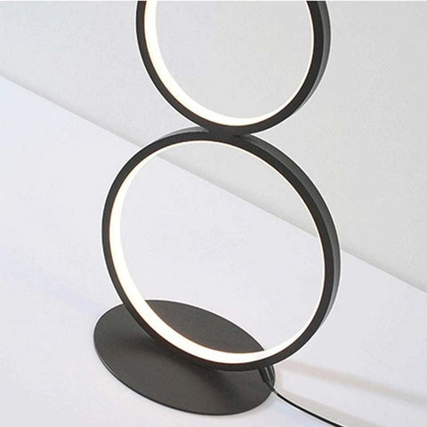 Five-Ring LED Floor Lamp with Touch Control — product view