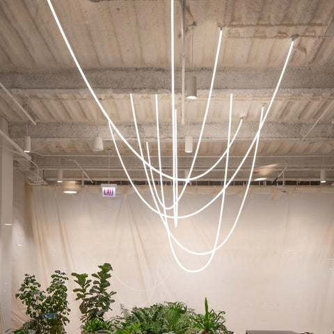 Flexible Curved LED Pendant Light for Commercial and Large Interiors