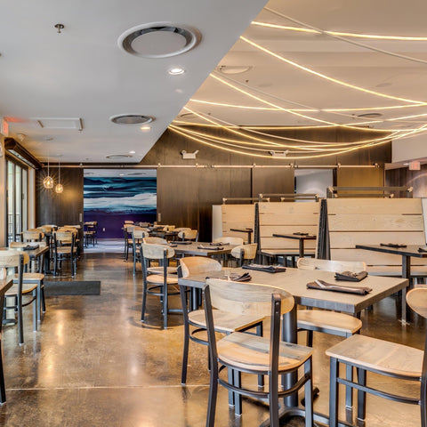 Flexible Curved LED Pendant Light for Commercial and Large Interiors
