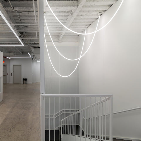 Flexible Curved LED Pendant Light for Commercial and Large Interiors
