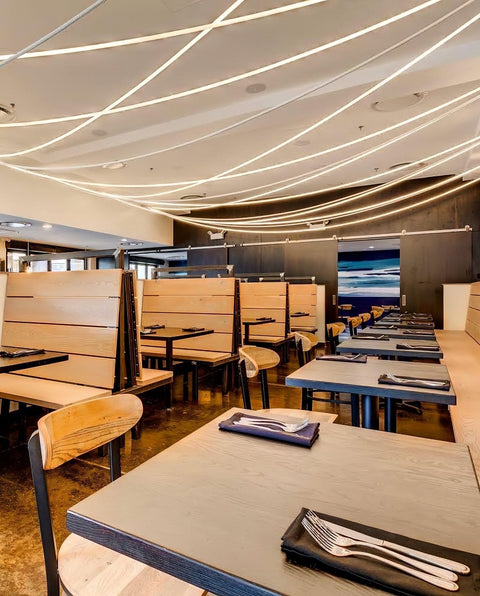 Flexible Curved LED Pendant Light for Commercial and Large Interiors