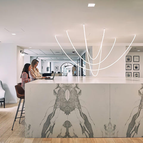 Flexible Curved LED Pendant Light for Commercial and Large Interiors
