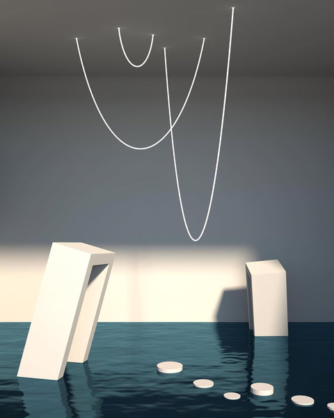 Flexible Curved LED Pendant Light for Commercial and Large Interiors