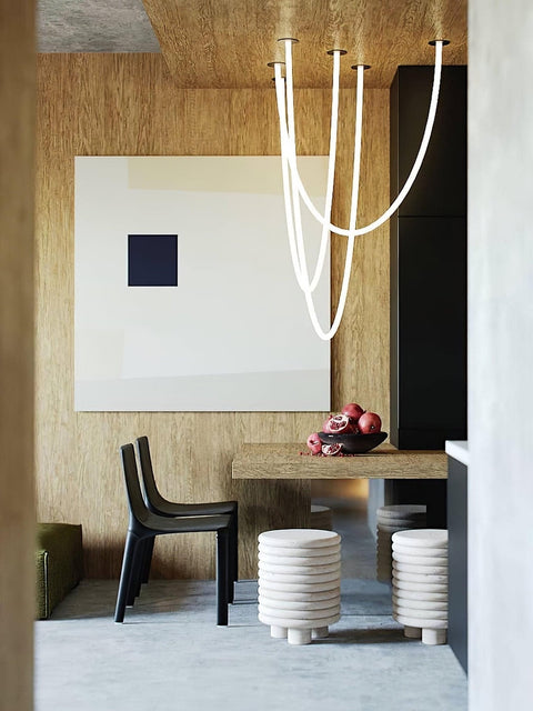 Flexible Curved LED Pendant Light for Commercial and Large Interiors