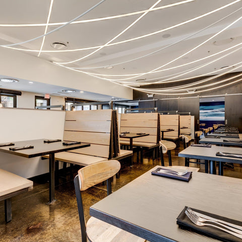 Flexible Curved LED Pendant Light for Commercial and Large Interiors