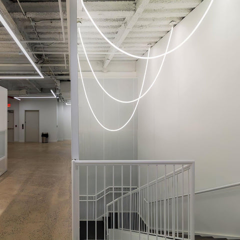 Flexible Curved LED Pendant Light for Commercial and Large Interiors