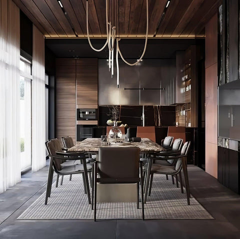 Flexible Curved LED Pendant Light for Commercial and Large Interiors