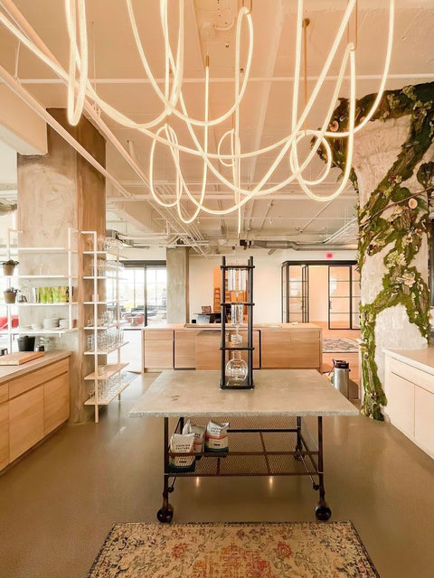 Flexible Curved LED Pendant Light for Commercial and Large Interiors