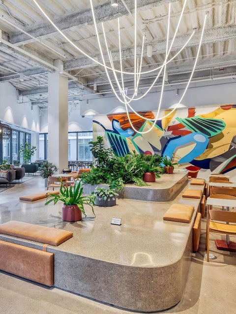 Flexible Curved LED Pendant Light for Commercial and Large Interiors