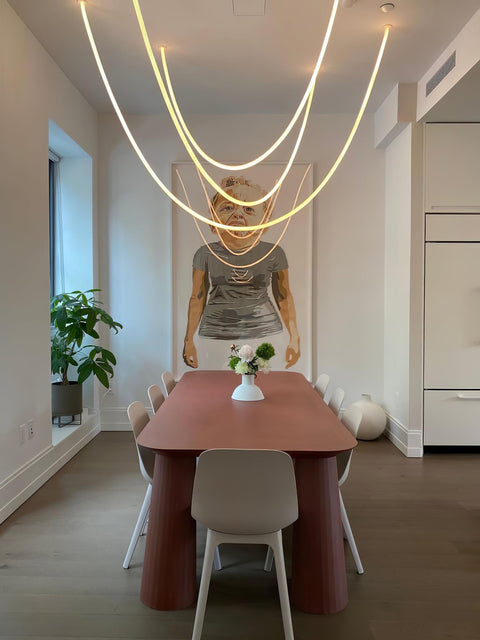 Flexible Curved LED Pendant Light for Commercial and Large Interiors