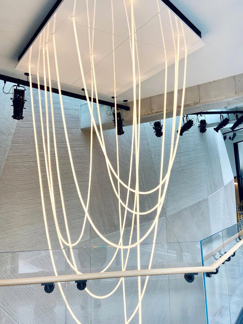 Flexible Curved LED Pendant Light for Commercial and Large Interiors