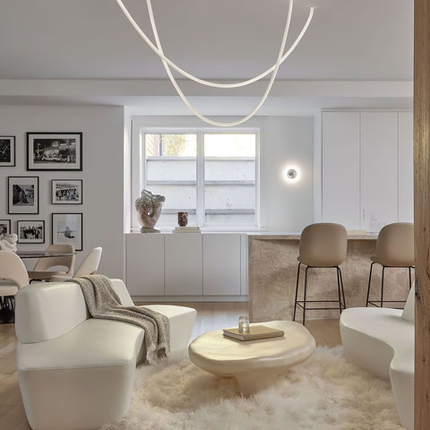 Flexible Curved LED Pendant Light for Commercial and Large Interiors