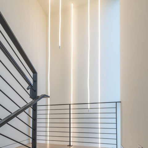 Flexible Curved LED Pendant Light for Commercial and Large Interiors