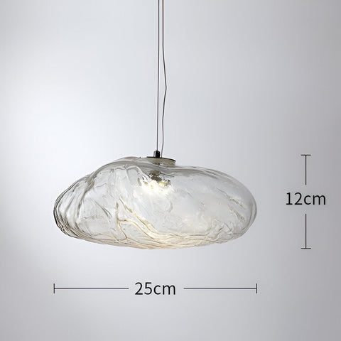 Organic Glass Cloud Pendant Light
