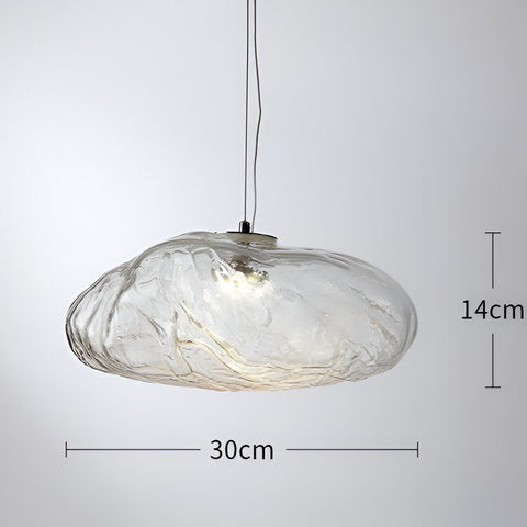 Organic Glass Cloud Pendant Light