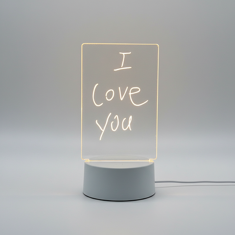 Clear Acrylic LED Message Board with USB or Battery Power
