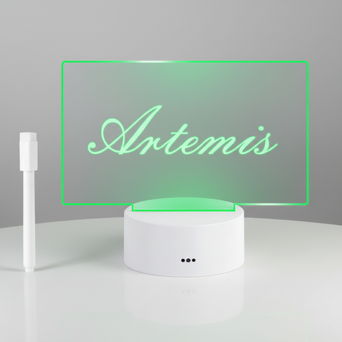 Clear Acrylic LED Message Board with USB or Battery Power