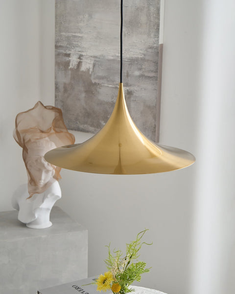 Sculptural Metal Pendant Light for Dining Room and Kitchen Lighting