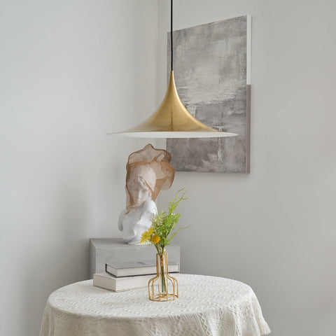 Sculptural Metal Pendant Light for Dining Room and Kitchen Lighting