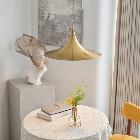 Sculptural Metal Pendant Light for Dining Room and Kitchen Lighting
