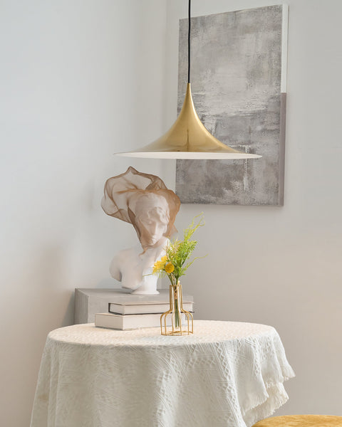 Sculptural Metal Pendant Light for Dining Room and Kitchen Lighting