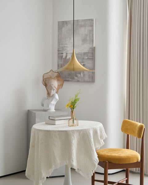 Sculptural Metal Pendant Light for Dining Room and Kitchen Lighting