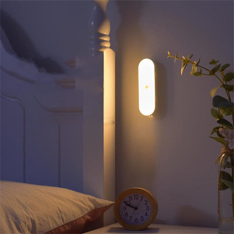 Rechargeable Motion Sensor LED Wall Light with Magnetic Mount