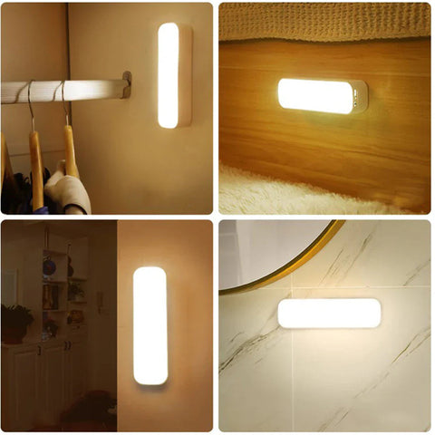 Rechargeable Motion Sensor LED Wall Light with Magnetic Mount