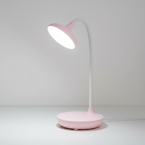 Flexible USB Rechargeable LED Desk Lamp with Touch Control and Three Brightness Levels