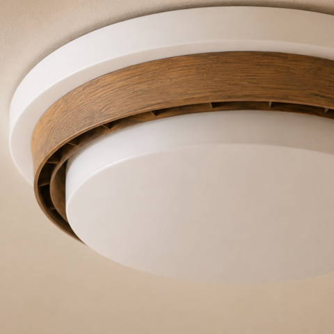 Bladeless LED Ceiling Fan Light with Remote Control for Indoor Use