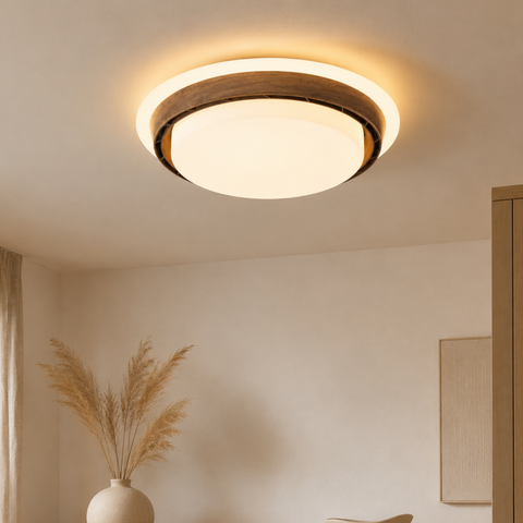 Bladeless LED Ceiling Fan Light with Remote Control for Indoor Use