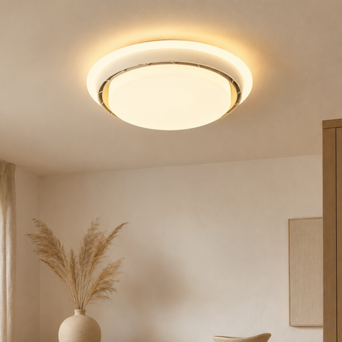 Bladeless LED Ceiling Fan Light with Remote Control for Indoor Use