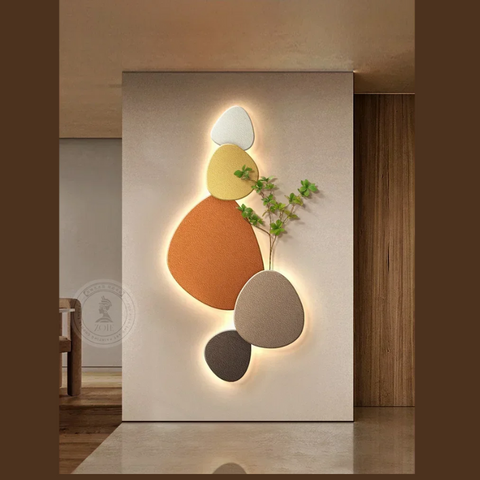 Modern Organic LED Wall Light with Indirect Ambient Lighting for Contemporary Interiors