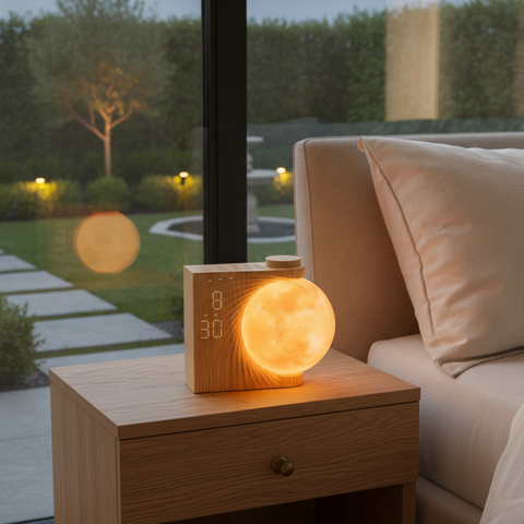 Sunrise Alarm Clock with Globe Light and Digital Display