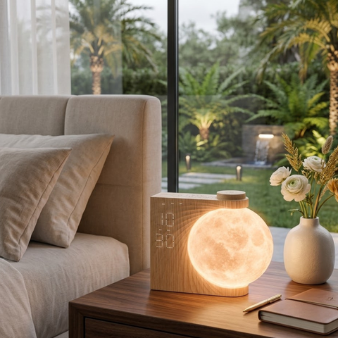 Sunrise Alarm Clock with Globe Light and Digital Display