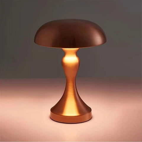 Modern Rechargeable Metal Table Lamp with Touch Control for Bedroom and Desk