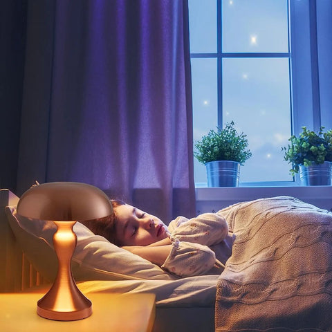 Modern Rechargeable Metal Table Lamp with Touch Control for Bedroom and Desk