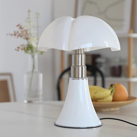 Modern Flower-Shaped LED Table Lamp with Touch Control and Dimming Function