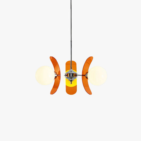 Mid-Century Floral Globe Chandelier for Bedrooms and Creative Offices