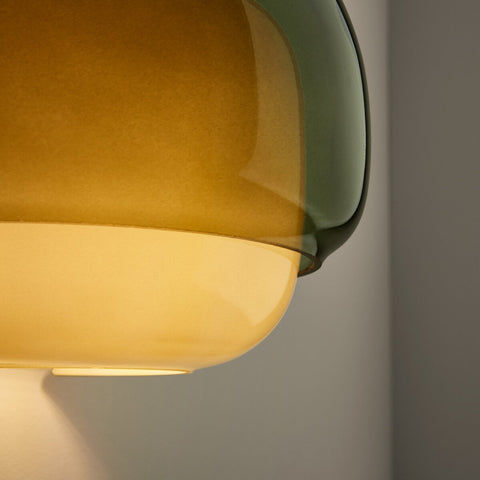 Vintage Bauhaus Glass Wall Lamp