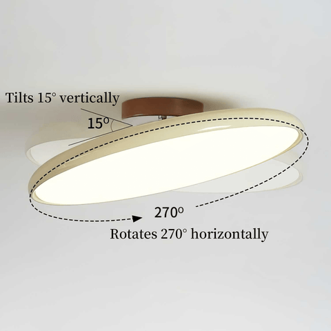 Adjustable LED Flush Mount Ceiling Light for Bedrooms and Offices