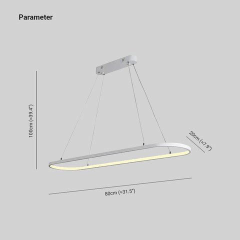Linear LED Pendant Light for Dining Tables, Kitchen Islands, and Bars