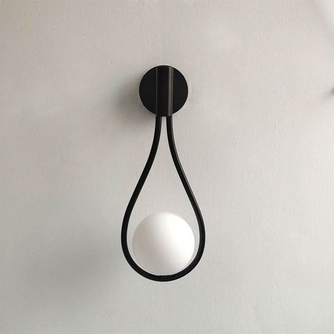 Teardrop Glass Globe Wall Lamp
