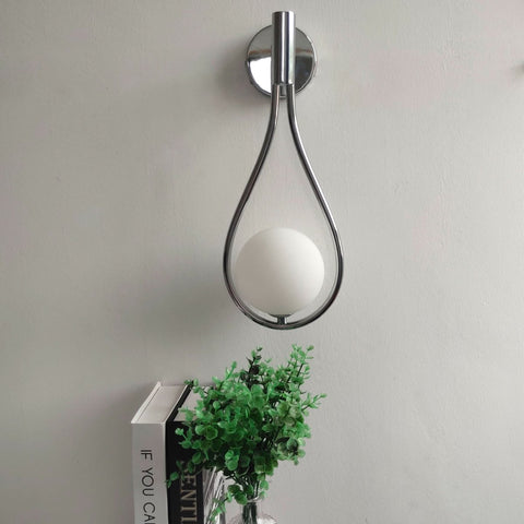 Teardrop Glass Globe Wall Lamp