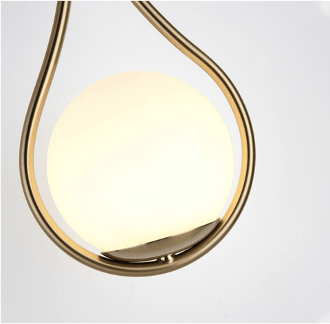 Teardrop Glass Globe Wall Lamp